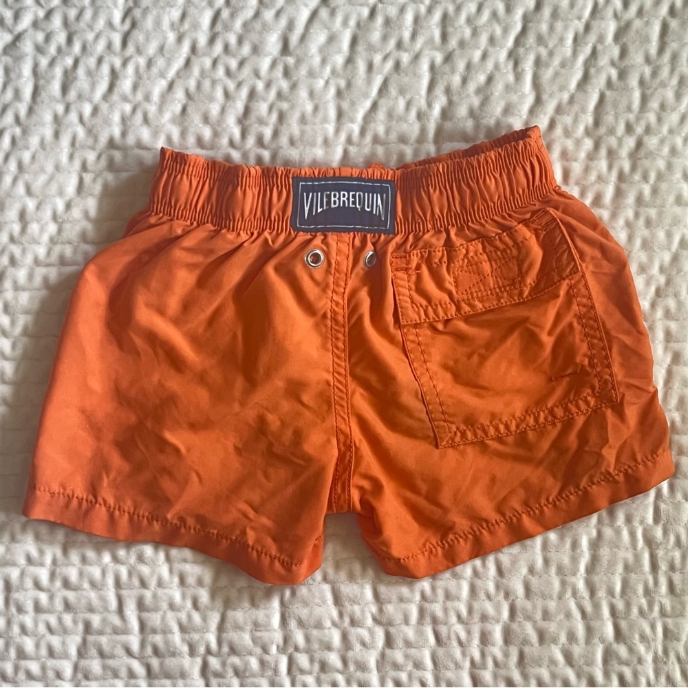 Vilebrequin orange child swim trunks